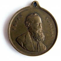 ateck pamtn Kudlichova medaile z roku 1888. Zapjil M. Klouek.
