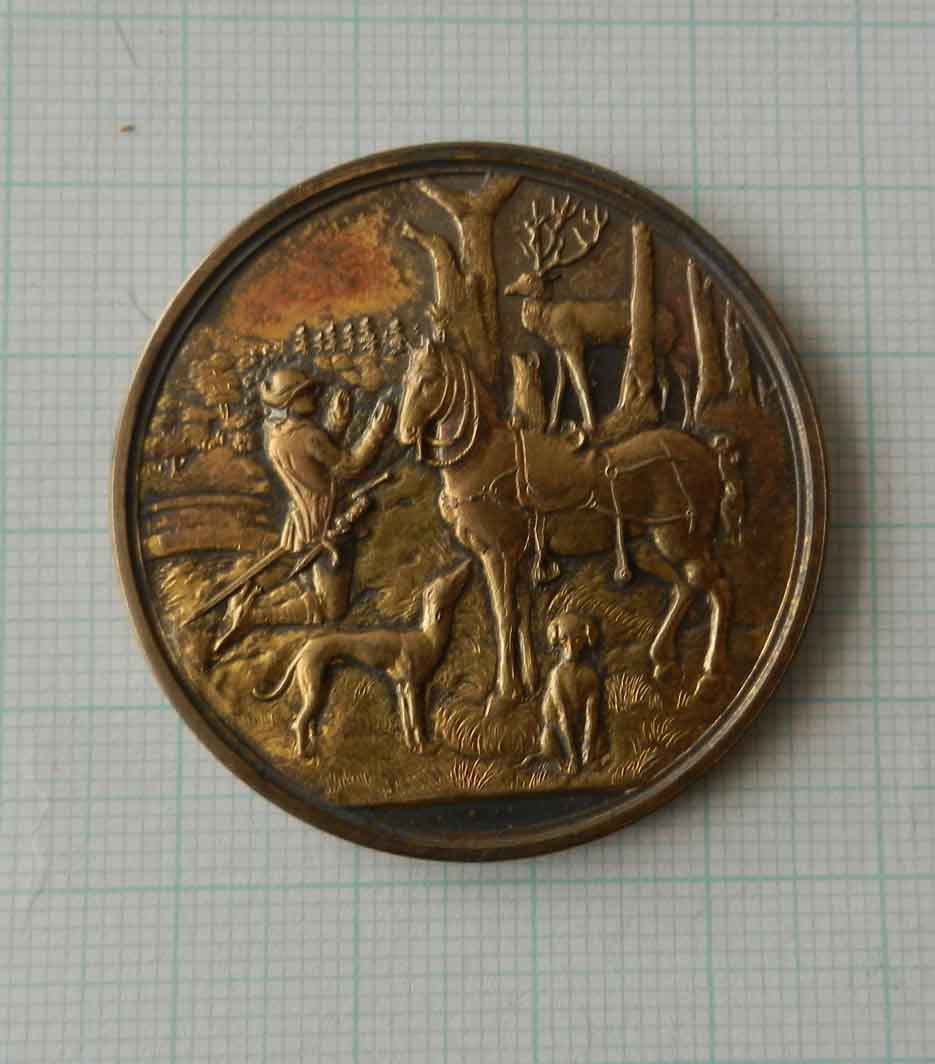 Medaile spolku chovatelů ohařů s jelenem 1