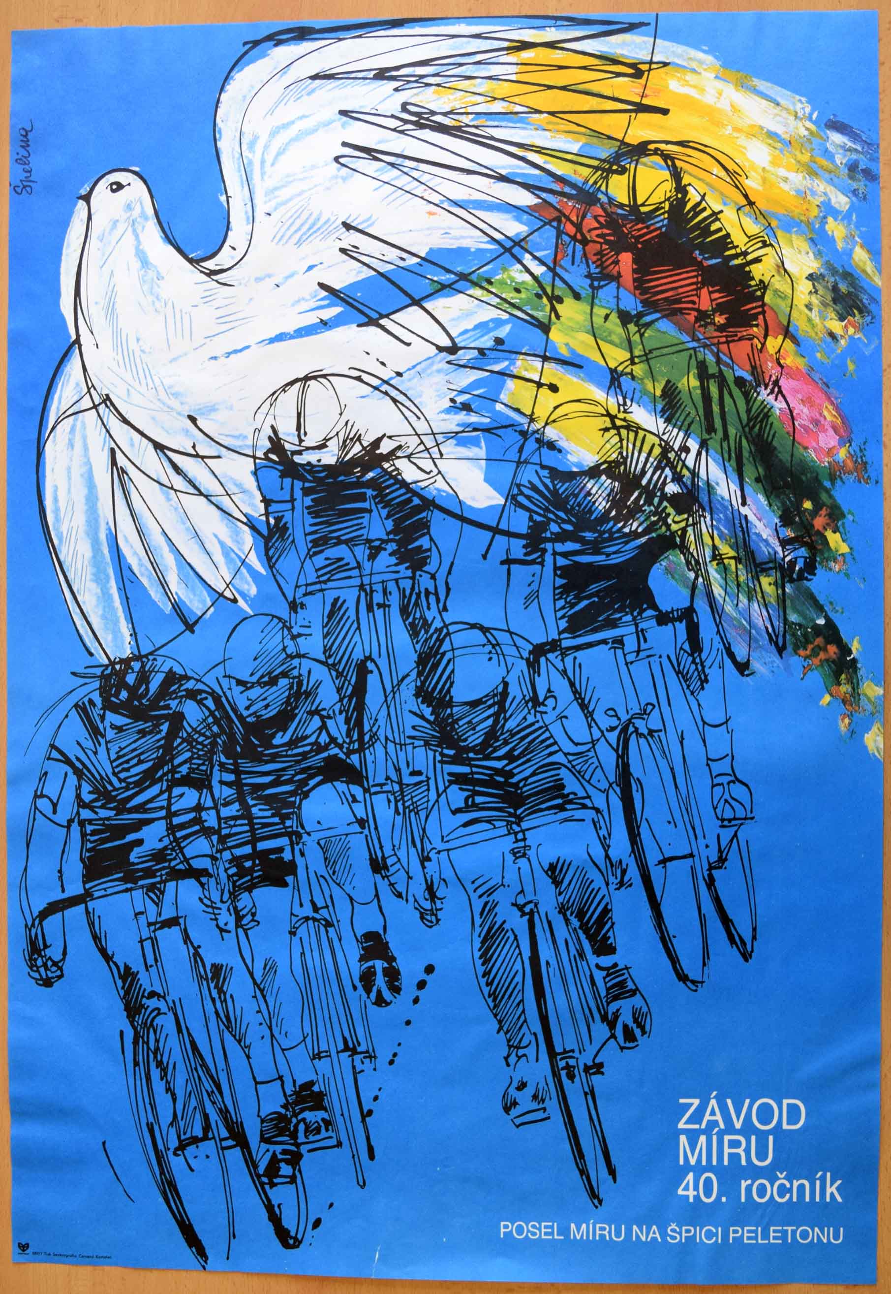 Plakát k závodu míru 1988