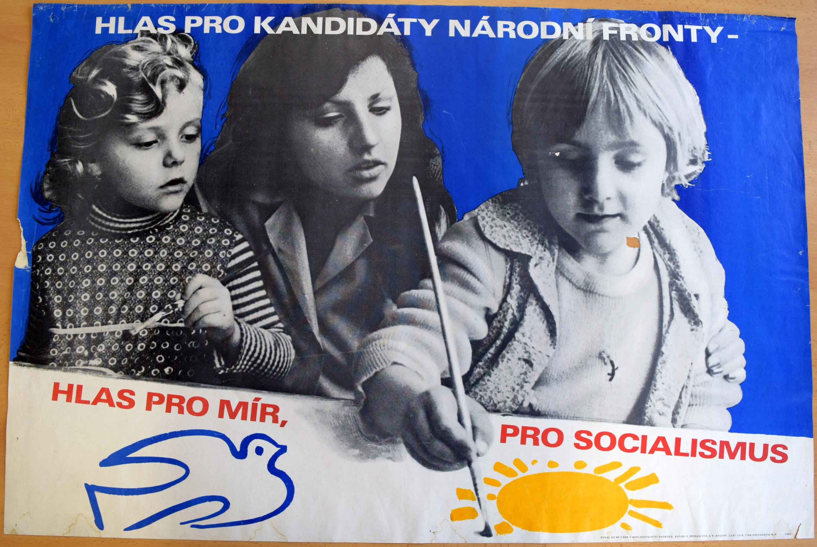 Volební plakát z roku 1976
