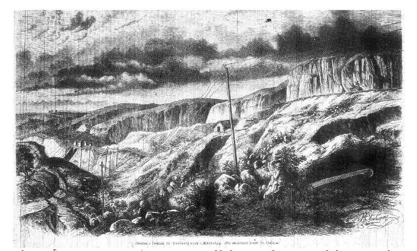 Povodeň způsobila škody i na železnici Světozor 33 - 1872