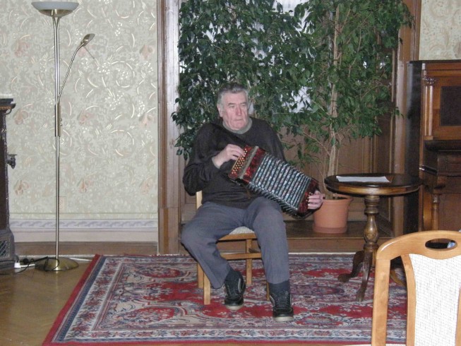 Harmonikář František Pecka z Jirkova