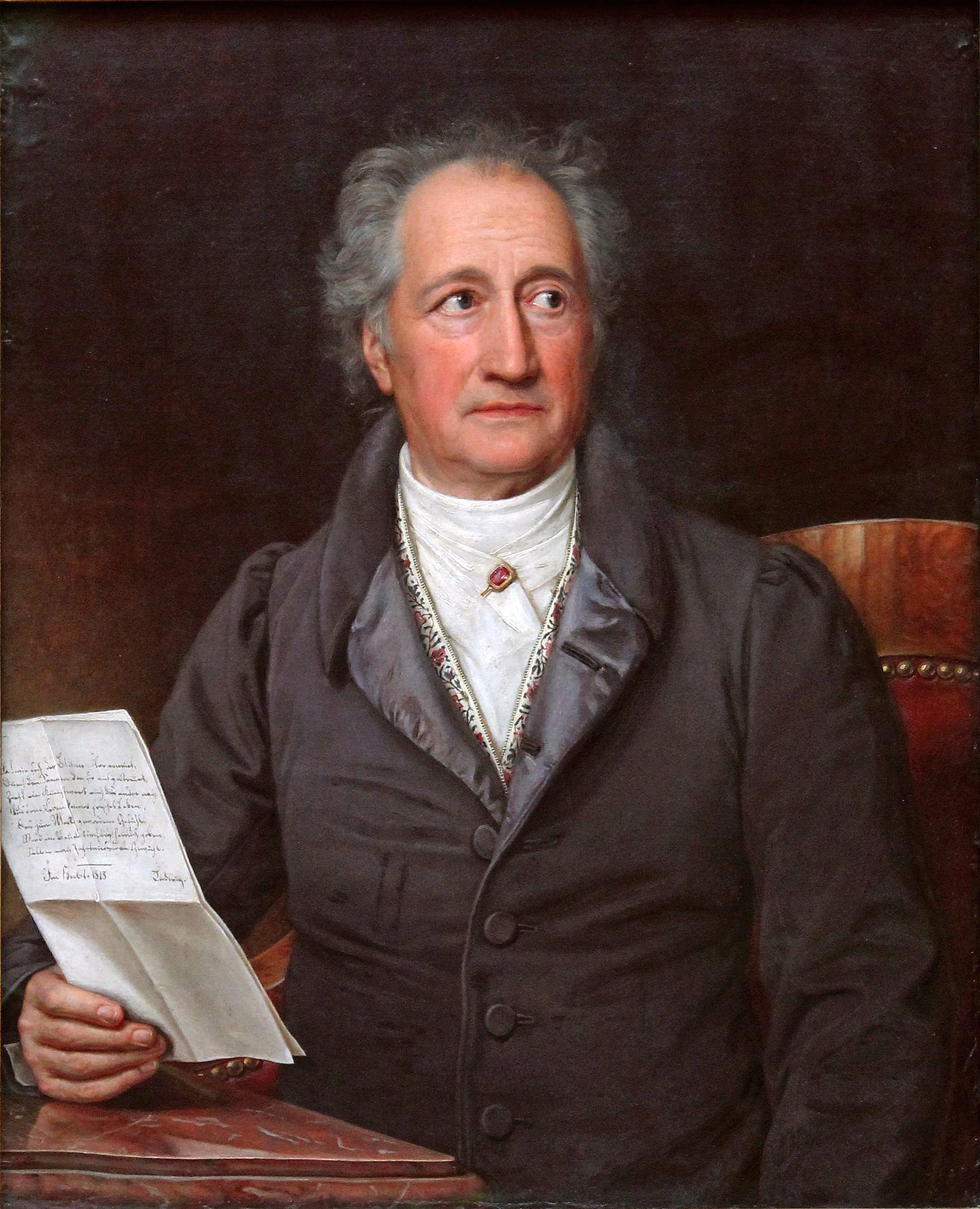 Goethe na obraze Josepha Karla Stielera 1828
