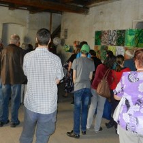 Ve chmelařském skladu v Alšově ulici byla k vidění výstava prací žáků ZUŠ Žatec.