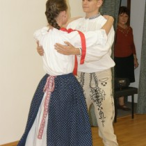 Taneční vystoupení folklórního souboru ze ZUŠ. 