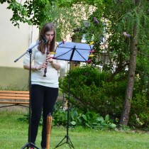 Na úvod Muzejní noci zazněly dvě skladby na zobcovou flétnu v podání Kateřiny Bambousové. Poté ředitelka muzea PhDr. Radmila Holodňáková přivítala hosty. 