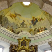 Výzdoba kupole Nepomucké kaple