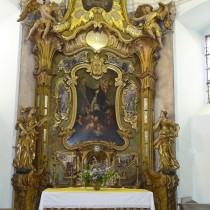 Jan Nepomucký na oltáři kaple -- ořez