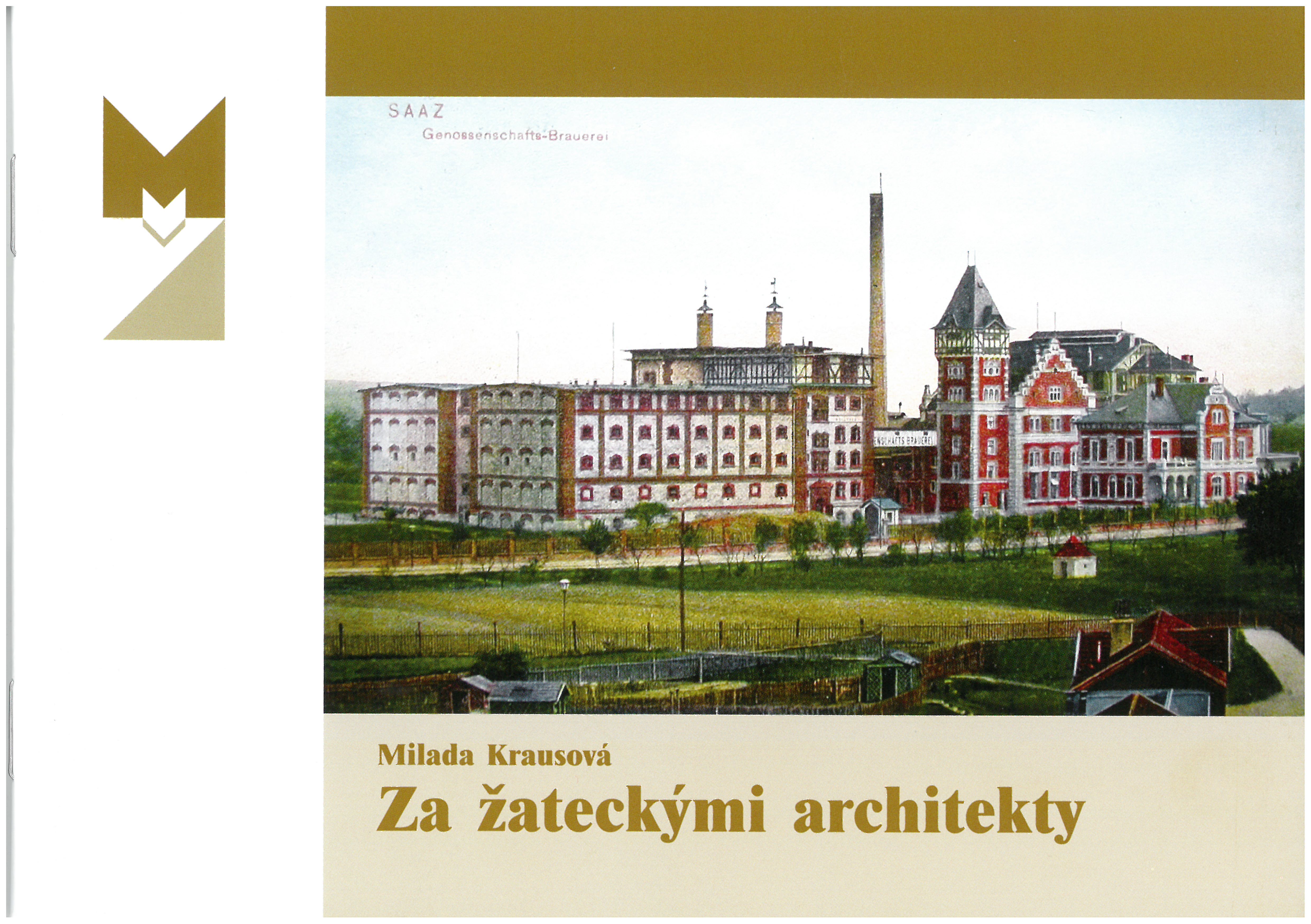 Titulní strana brožurky Za žateckými architekty