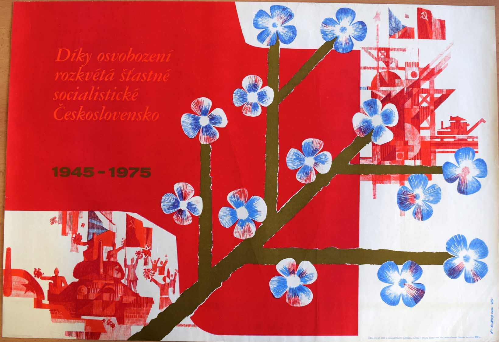 Plakát k 30. výročí osvobození