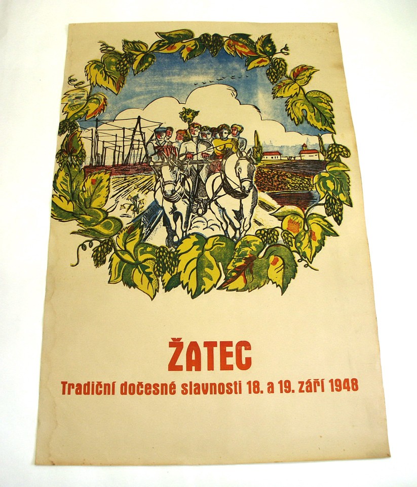 5. Plakát k dočesné v Žatci roku 1948